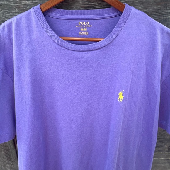 Polo by Ralph Lauren Round Neck Short Sleeve Top, Purple |M - Picture 4 of 10